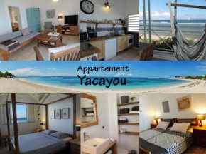 Appartement sur la plage, avec vue panoramique sur le lagon - YACAYOU